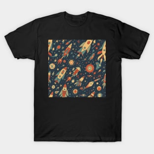 Rocket Pattern T-Shirt